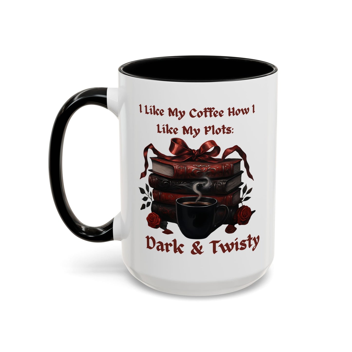 Books And Coffee Mug, Coffee Lovers  Mug, Gift For Coffee And Book Lover, Book Club Gift, Bookish Cup, Reading Mug