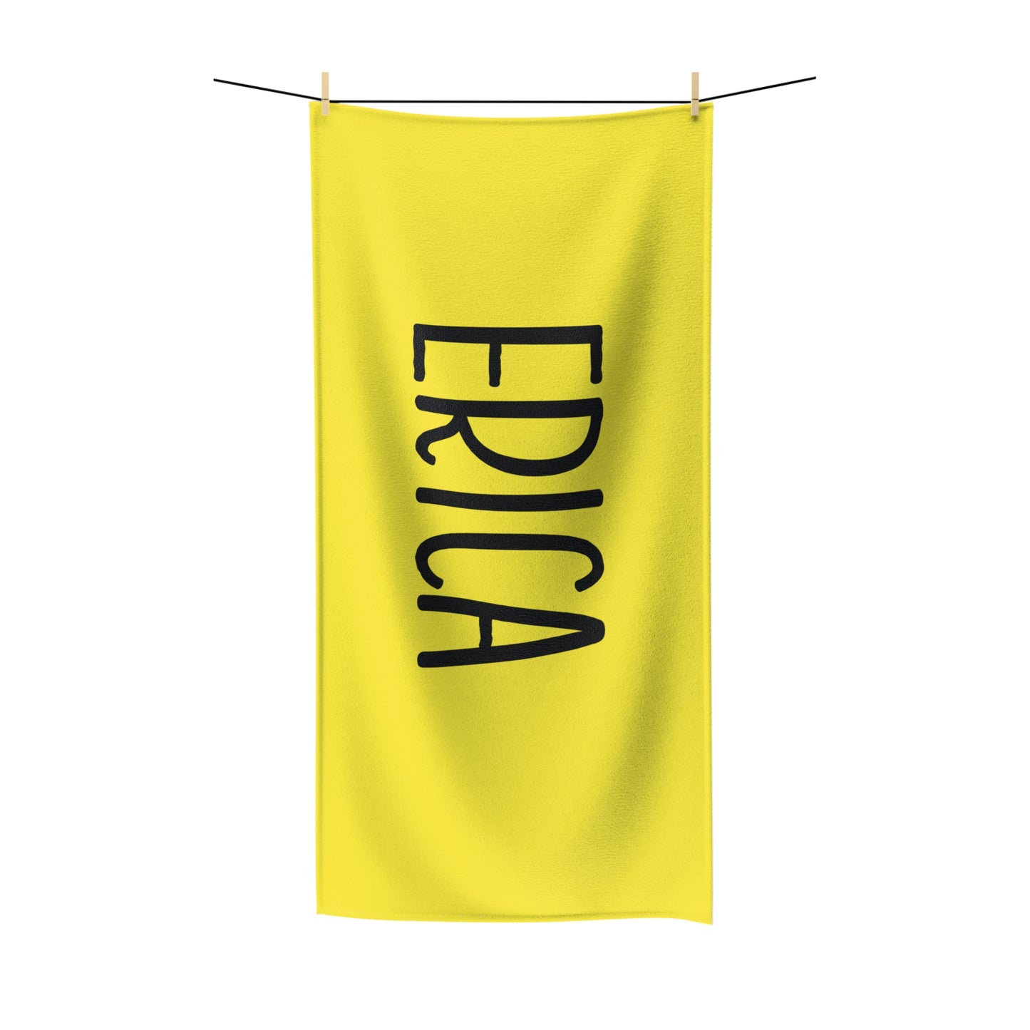 Yellow Personalized Beach Towel, Custom Name Pool Towel, Girls Trip and Vacation Towels Gift for Bridesmaids Bachelorette Gift Idea
