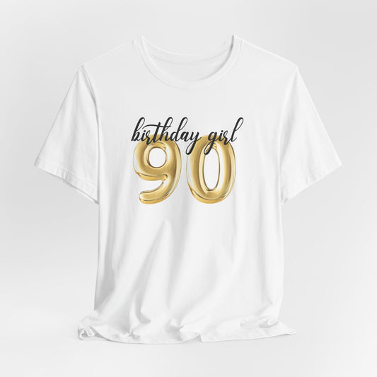 Grandma's 90th Birthday Girl Shirt, Gift for Grandma Birthday, Vintage 1935 Birthday Gift for Mom, Gift for Her, Gold 90th Birthday Tee