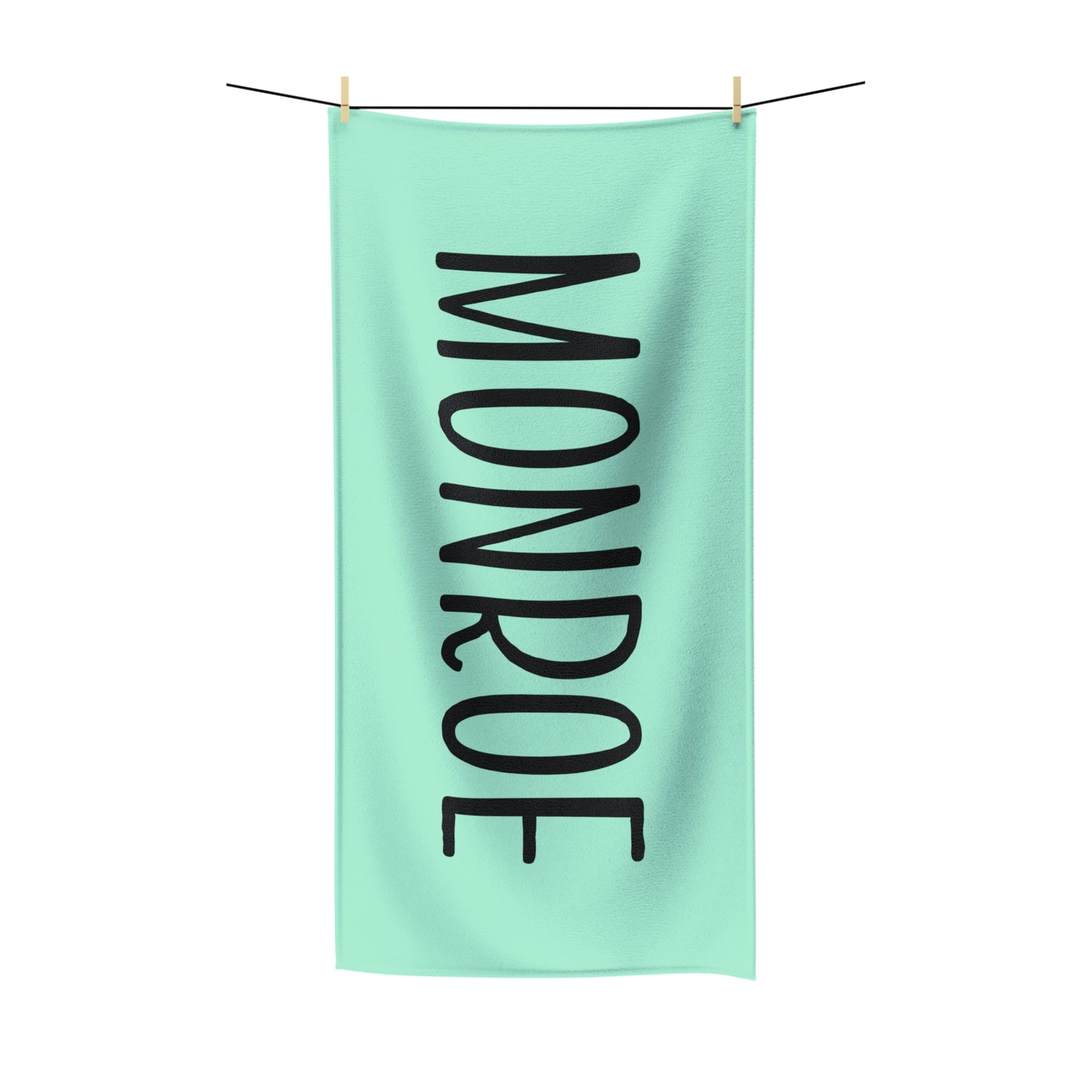 Mint Personalized Beach Towel, Custom Name Pool Towel, Girls Trip and Vacation Towels Gift for Bridesmaids Bachelorette Gift Idea