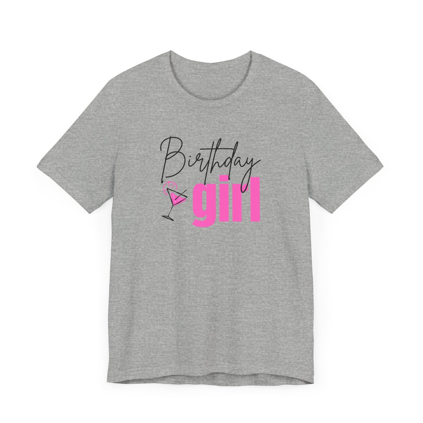 Hot Pink Birthday Girl Shirt, Martini Birthday Shirt Cute Birthday Girl Shirt Birthday Drinking Shirt Birthday Girl Martini Shirt