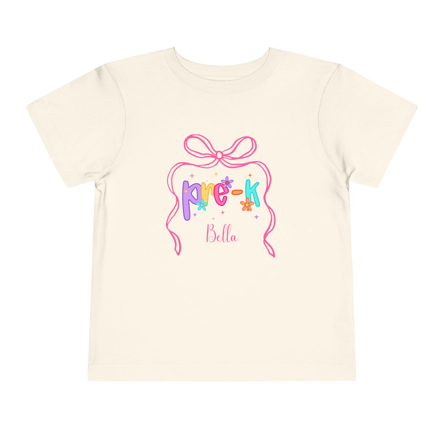 Personalized Girls Pre-K Shirt, Custom First Day of School Shirt, Back to School Shirt, Hello Pre-K Shirt with Name