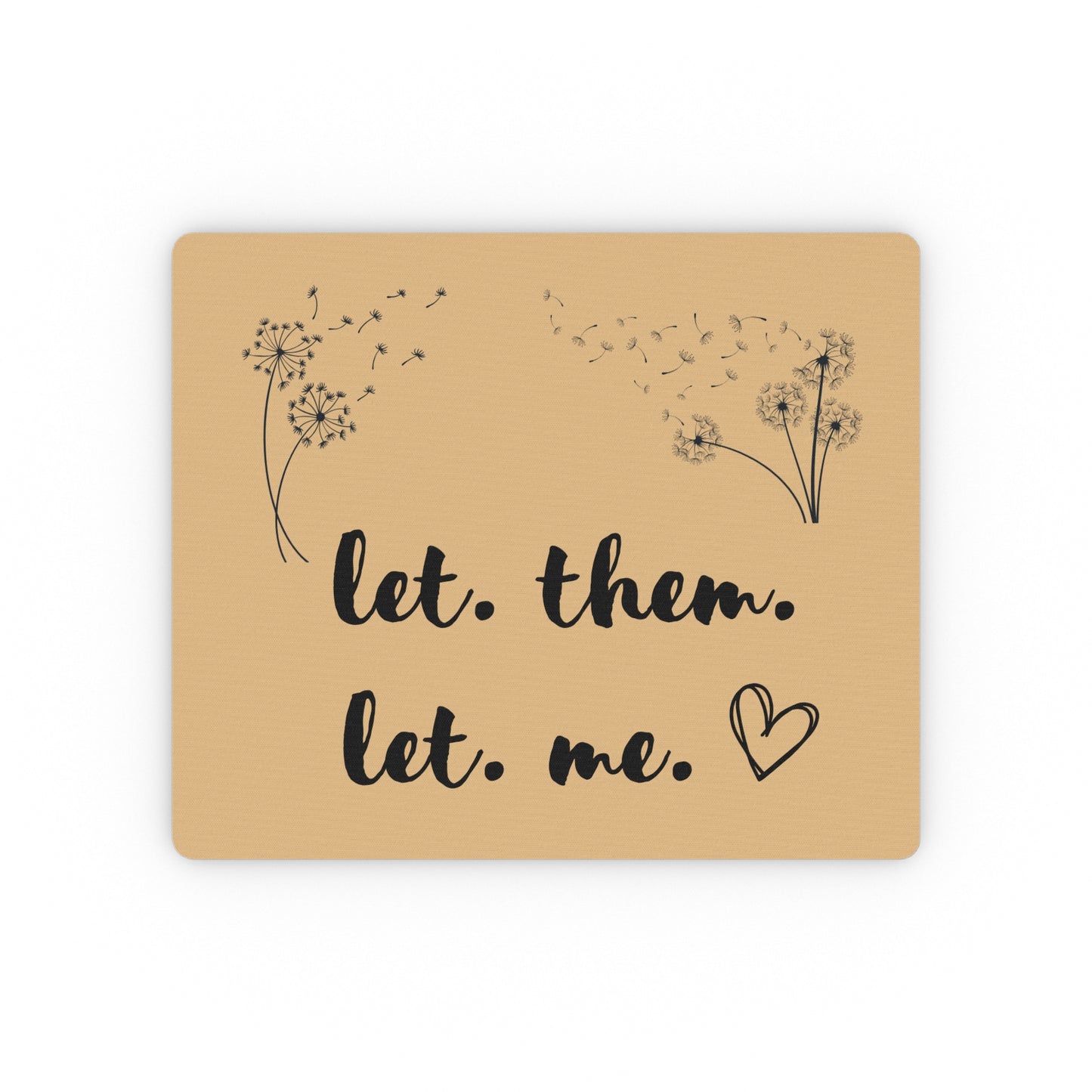 Old Gold Let Them Let Me Mouse Pad, Let Them Desk Accessories, Motivational Mouse Pad, Let Them Theory, Inspirational Gift