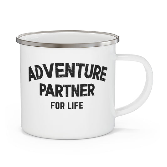 Couples Adventure Camping Mug, Adventure Partner Mug, Gift for Couple, Wedding Gift, Engagement Gift