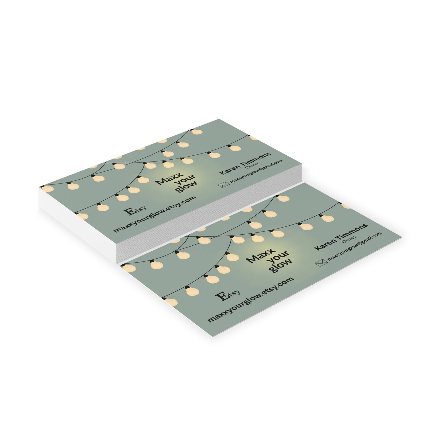 Maxx Your Glow Business Cards