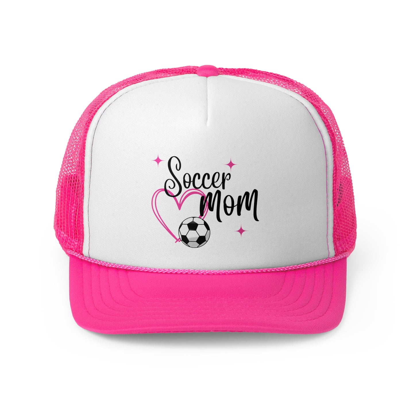 Soccer Mom Trucker Hat, Soccer Mom Hat, Soccer Fan, Soccer Mom Gift for Mom, Soccer Heart Hat, Birthday Gift for Mom