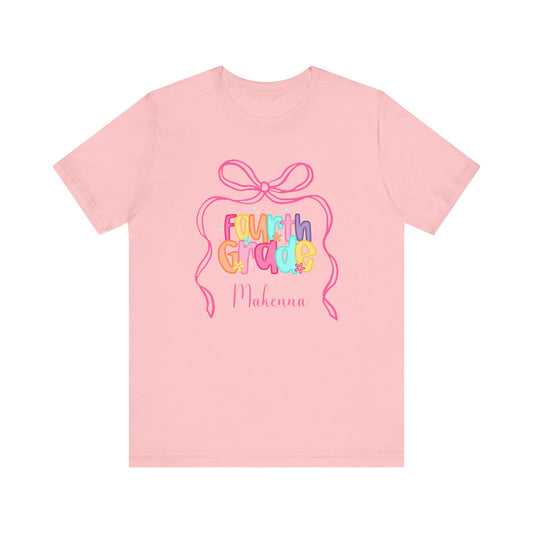 Adult Personalized Fourth Grade Shirt