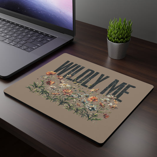 Khaki Wildly Me Wildflower Mouse Pad