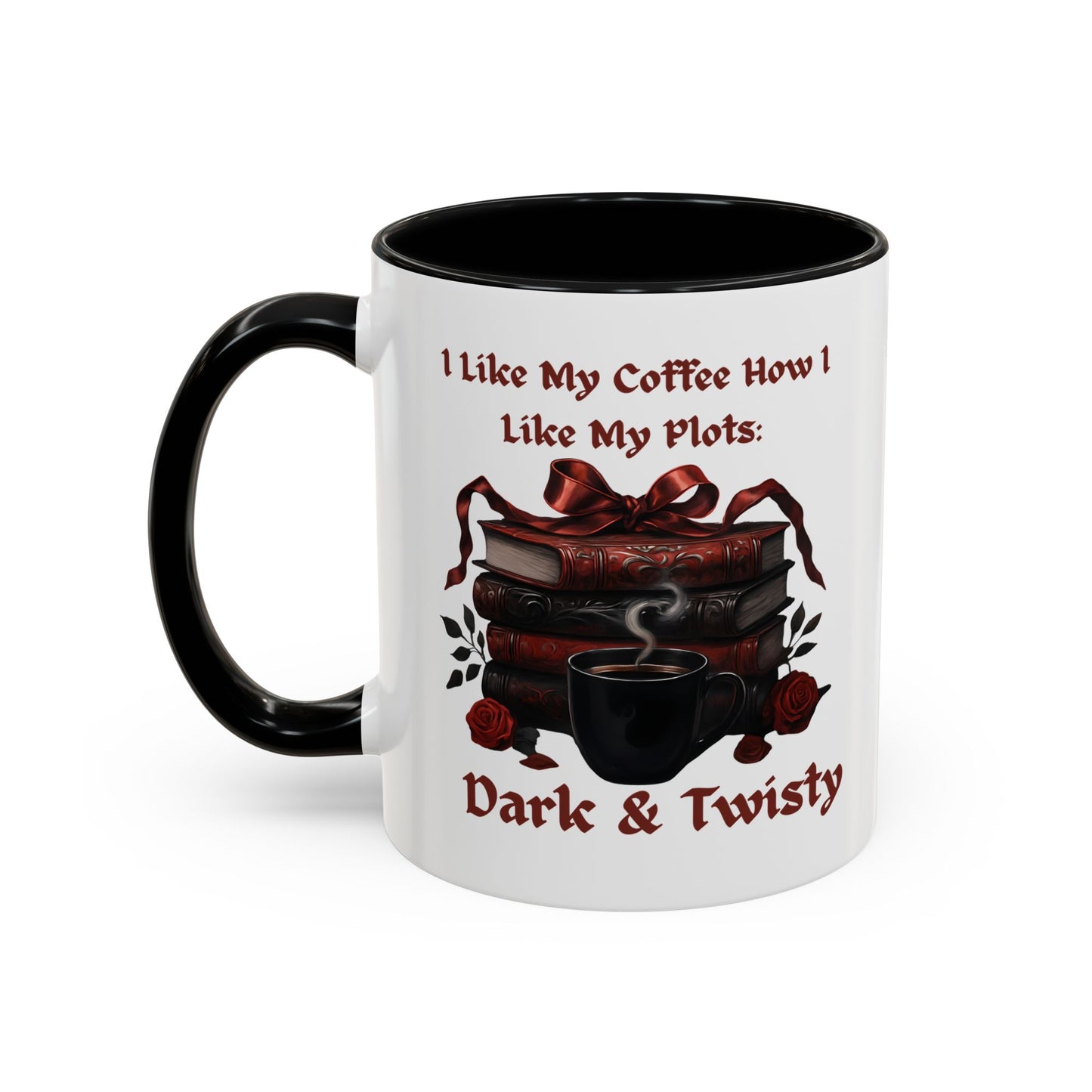 Books And Coffee Mug, Coffee Lovers  Mug, Gift For Coffee And Book Lover, Book Club Gift, Bookish Cup, Reading Mug