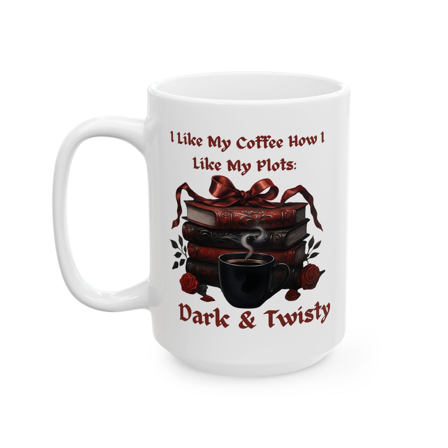 White Dark and Twisty Mug