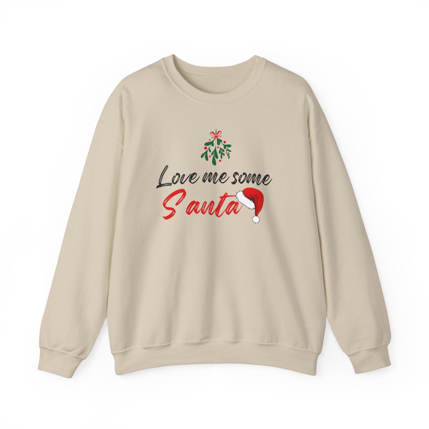 Love Me Some Santa Hoodie, Mistletoe Shirt, Gift for Wife, Grandma Christmas Sweatshirt Gift for Mom Mrs. Clause Hoodie, Gift for Girlfriend