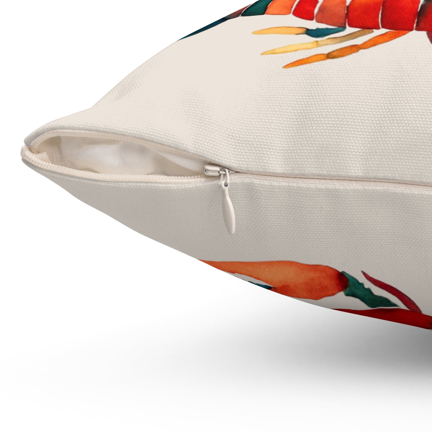 Vibrant Lobster Pillow, Fisherman Aesthetic Home Decor, Vibrant Coastal Decor, Maine Lobster Decor