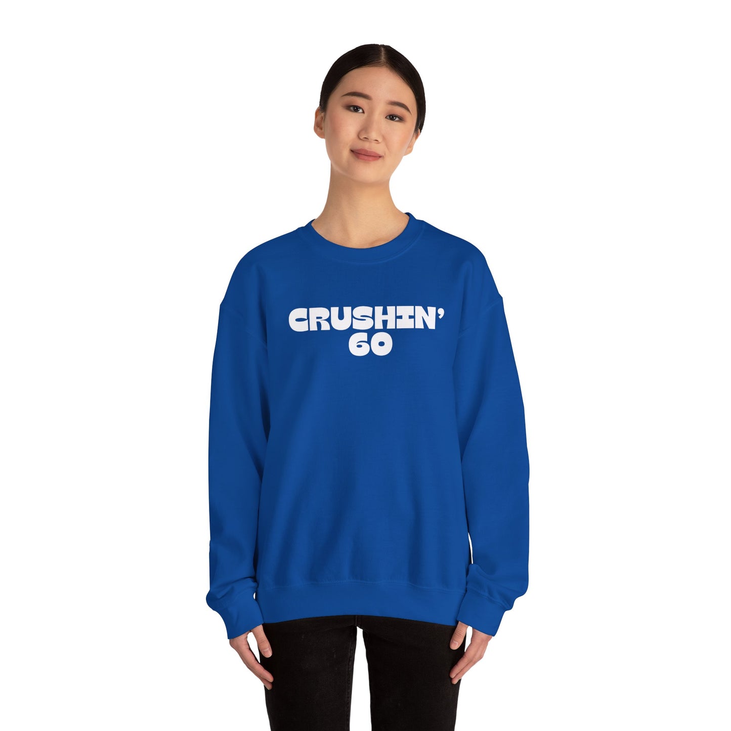 60th Birthday Sweatshirt, Crushin' 60 Sweatshirt, 60th birthday shirt, 60th Birthday gift for mom, Birthday gift for Grandma, 1965 birthday Shirt