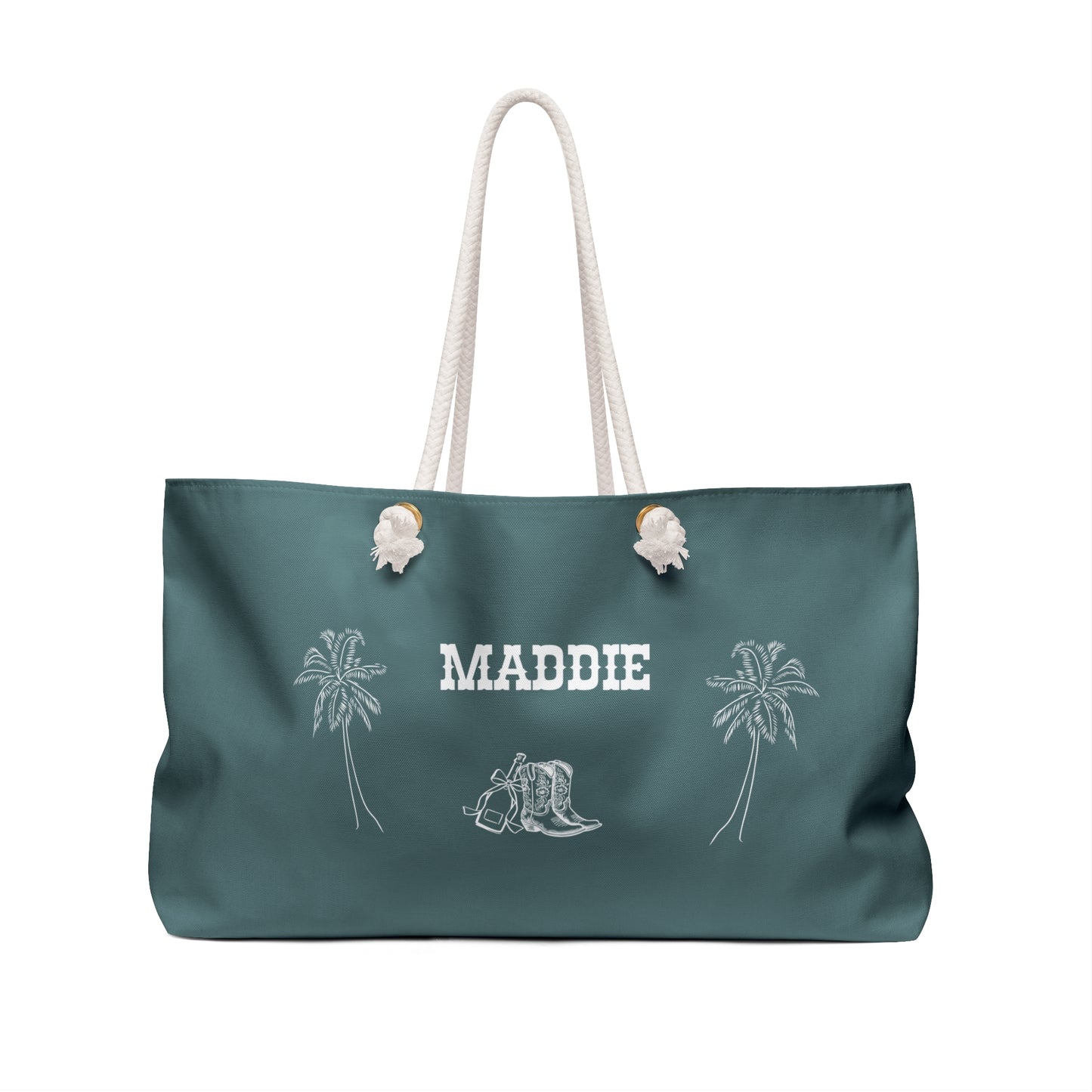 Light green Coastal Cowgirl Bachelorette Weekender Bag