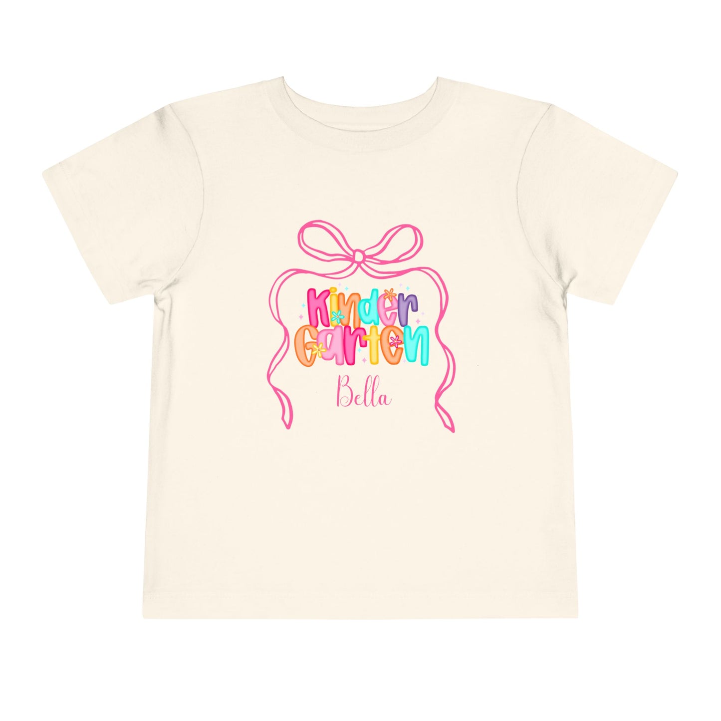 Personalized Girls Kindergarten Shirt, Custom First Day of School Shirt, Back to School Shirt, Toddler Kindergarten Shirt with Name