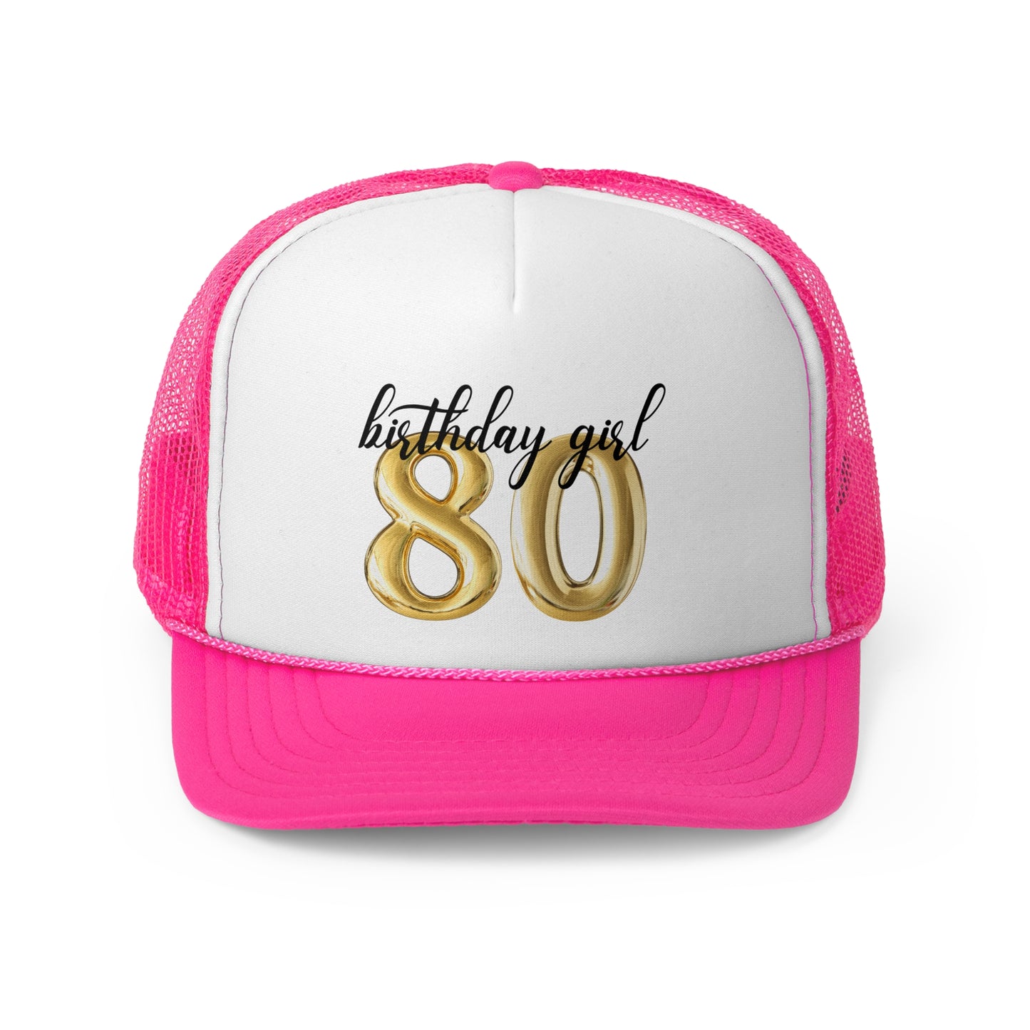 80th Birthday Girl Trucker Hat, 80th Birthday Crew Trucker Hats, Vintage 1945 Birthday Gift for Mom, Gift for Her