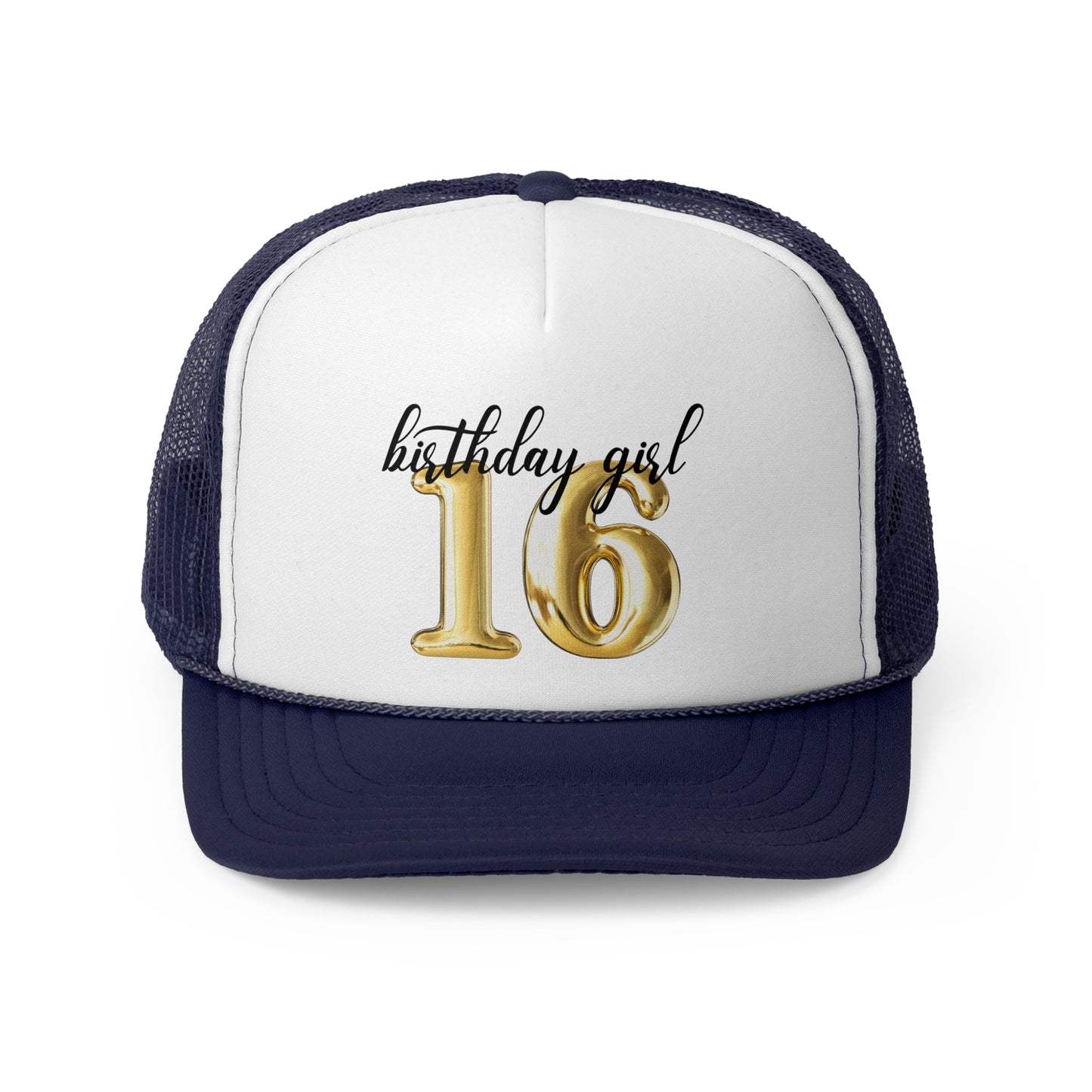 16th Birthday Girl Trucker Hat, Sweet 16 Birthday Crew Trucker Hats, 16th Birthday Gift, 16th Birthday Group Trucker Hats