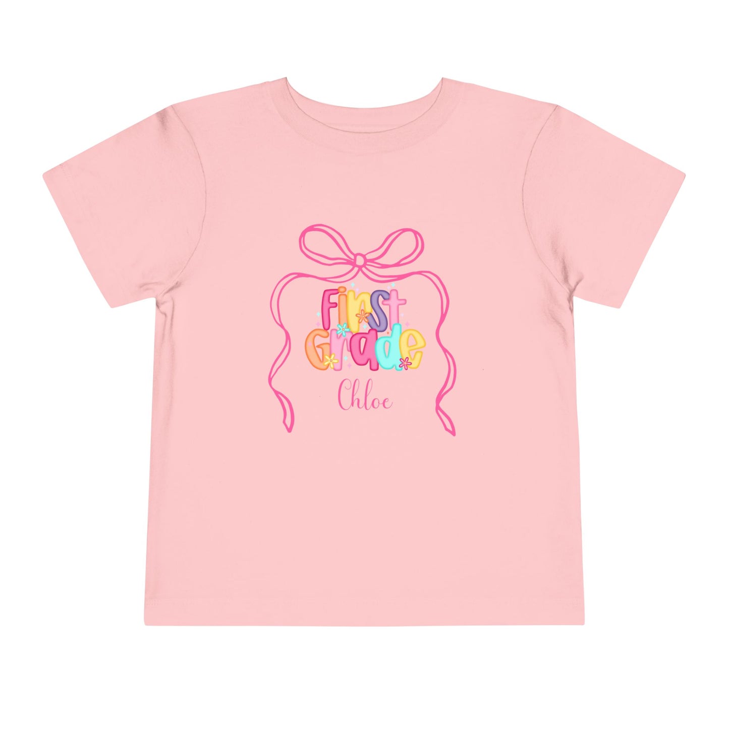 Personalized Girls First Grade Shirt, Custom First Day of School Shirt, Back to School Shirt, Hello First Grade Shirt with Name