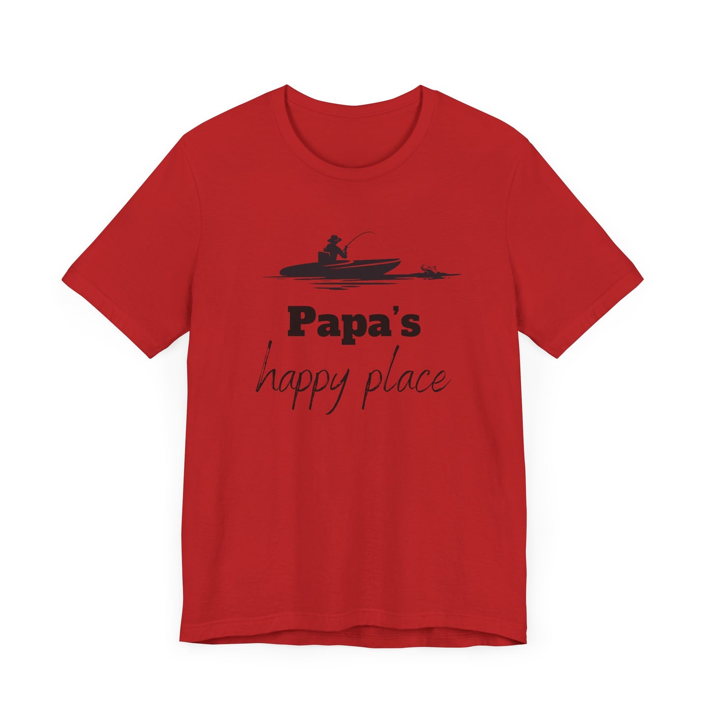 Papa's Happy Place, Gift for Papa, Grandpa Gift, PePaw Gift for, Papa Gift, Papa Shirt, Father's Day Gift for Dad