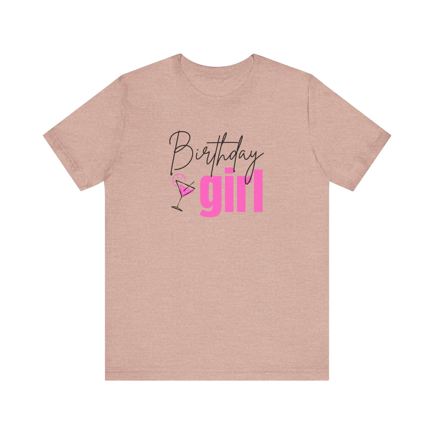 Hot Pink Birthday Girl Shirt, Martini Birthday Shirt Cute Birthday Girl Shirt Birthday Drinking Shirt Birthday Girl Martini Shirt