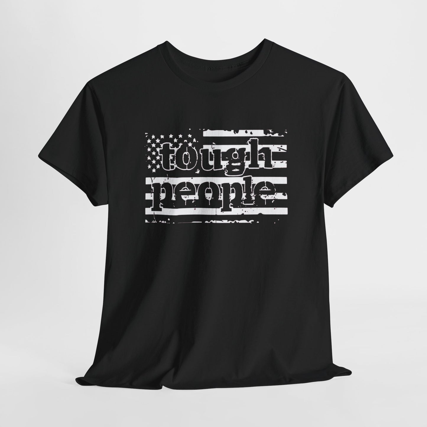 Women Tough People American Flag Shirt