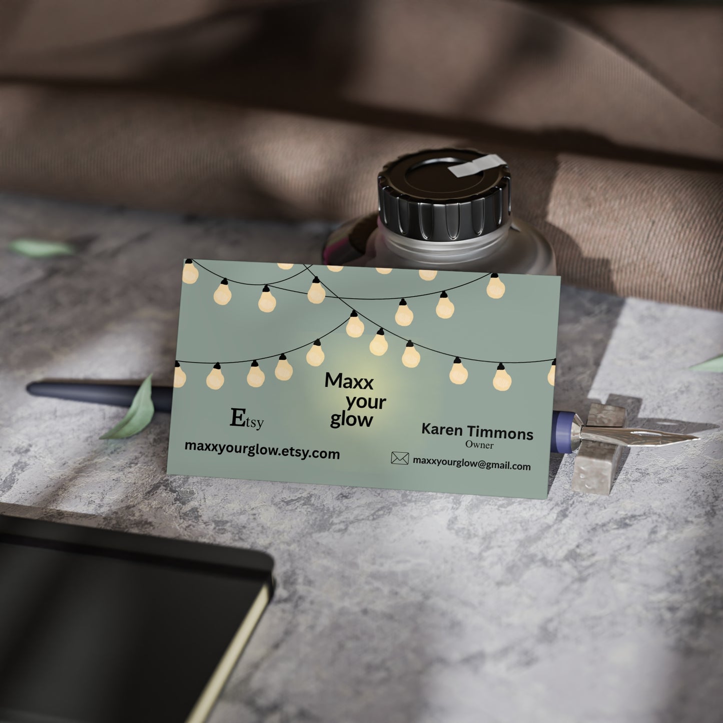 Maxx Your Glow Business Cards