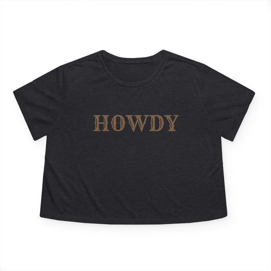 Howdy Crop Top, Country Music Festival Shirt, Western Vintage Graphic Tee, Gift for Her, Cowgirl Cropped Shirt, Country Concert Tee