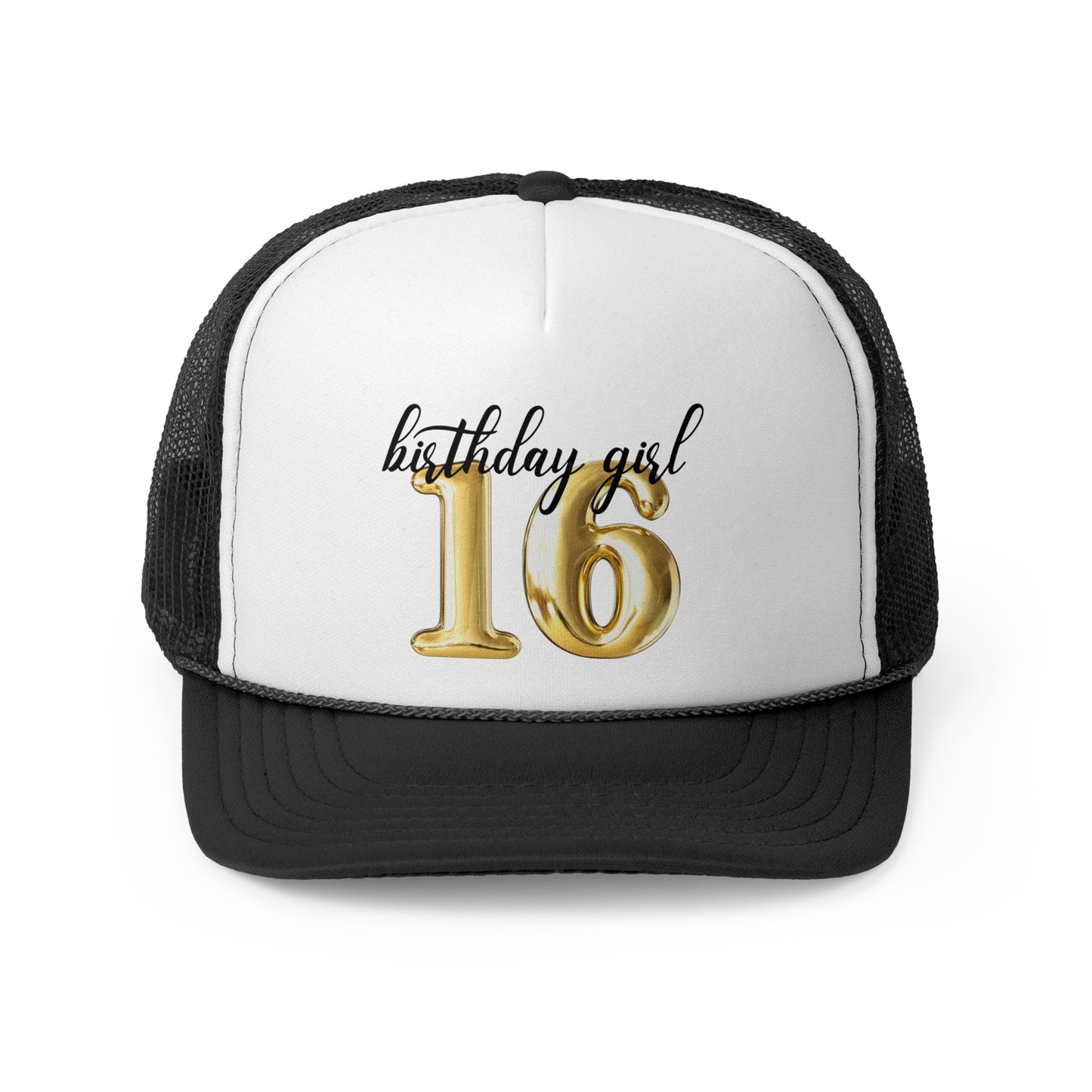 16th Birthday Girl Trucker Hat, Sweet 16 Birthday Crew Trucker Hats, 16th Birthday Gift, 16th Birthday Group Trucker Hats