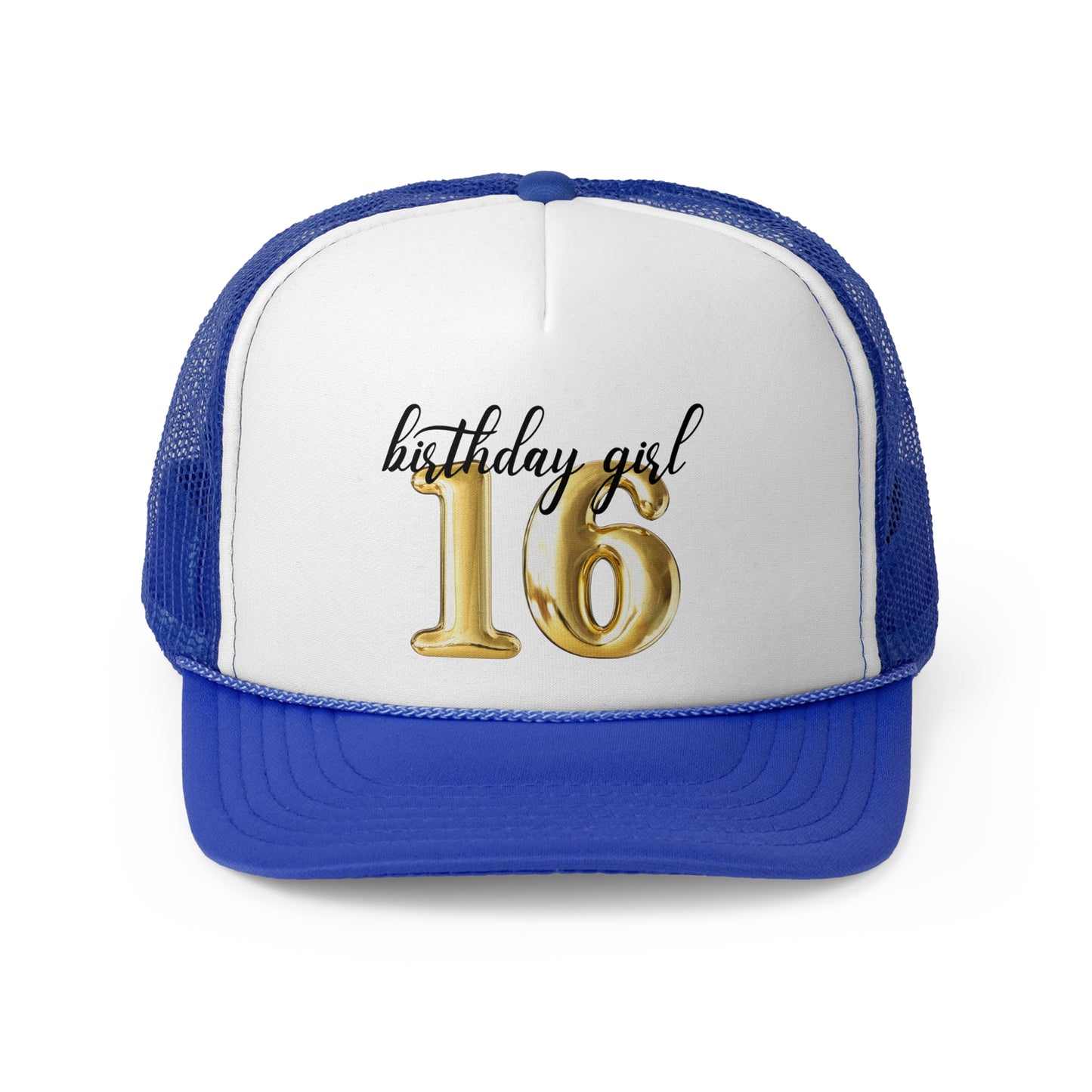 16th Birthday Girl Trucker Hat, Sweet 16 Birthday Crew Trucker Hats, 16th Birthday Gift, 16th Birthday Group Trucker Hats