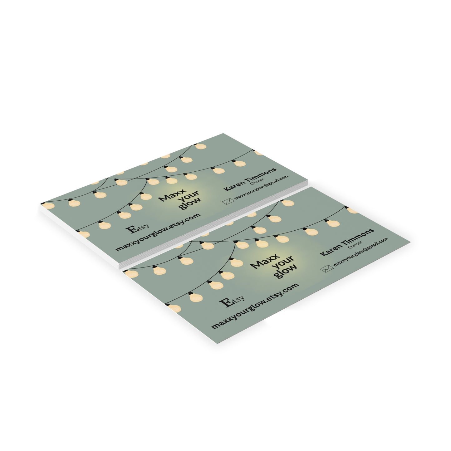 Maxx Your Glow Business Cards