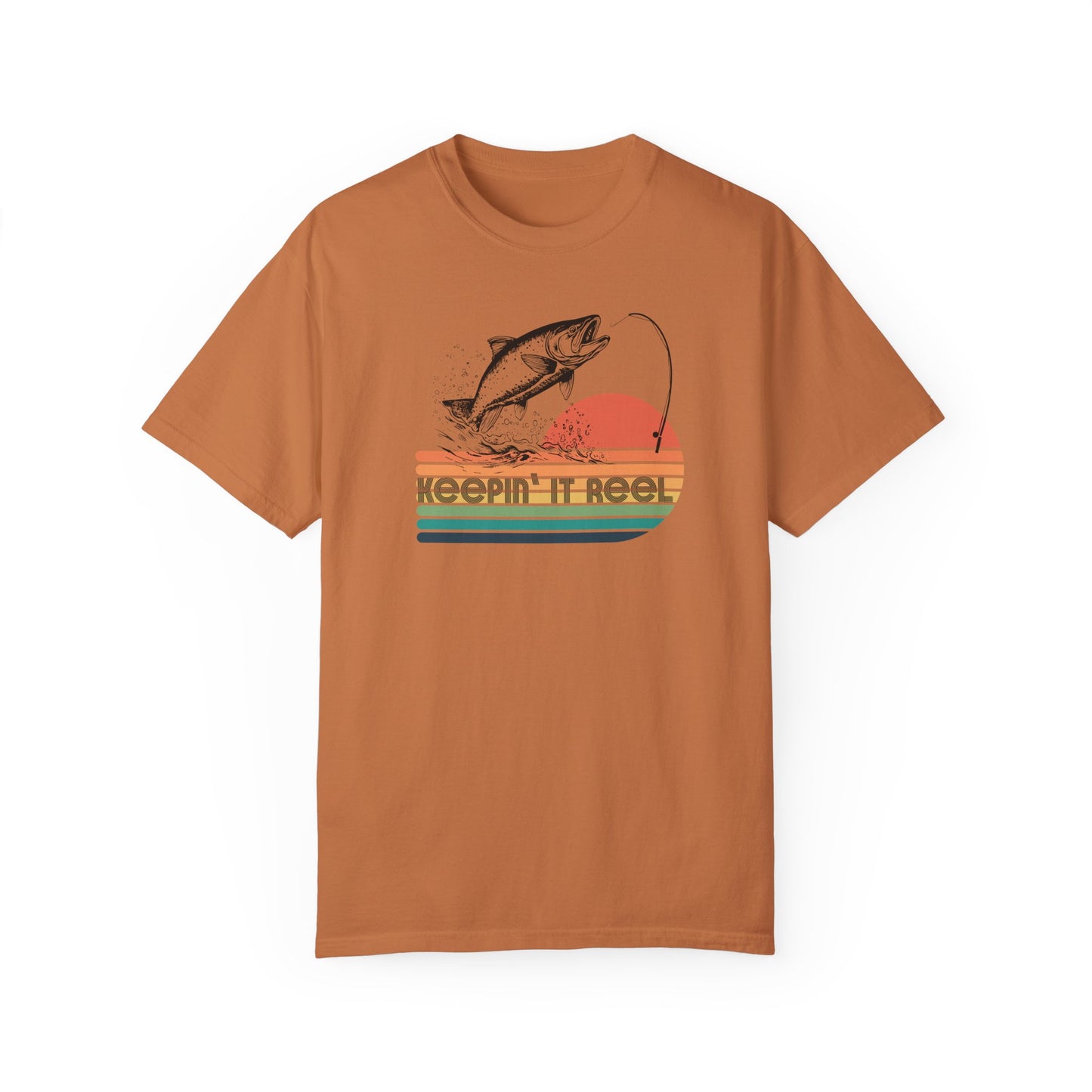Keeping it Reel Retro Fishing Shirt, Father's Day Gift for Him, Fishing Aesthetic Men's Clothing, Fishing Gift for Dad, Birthday Gift for Dad